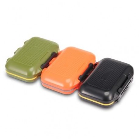 12 Compartments Waterproof Fishing Tackle Storage Box Plastic Fish Lure Bag (BLACK)