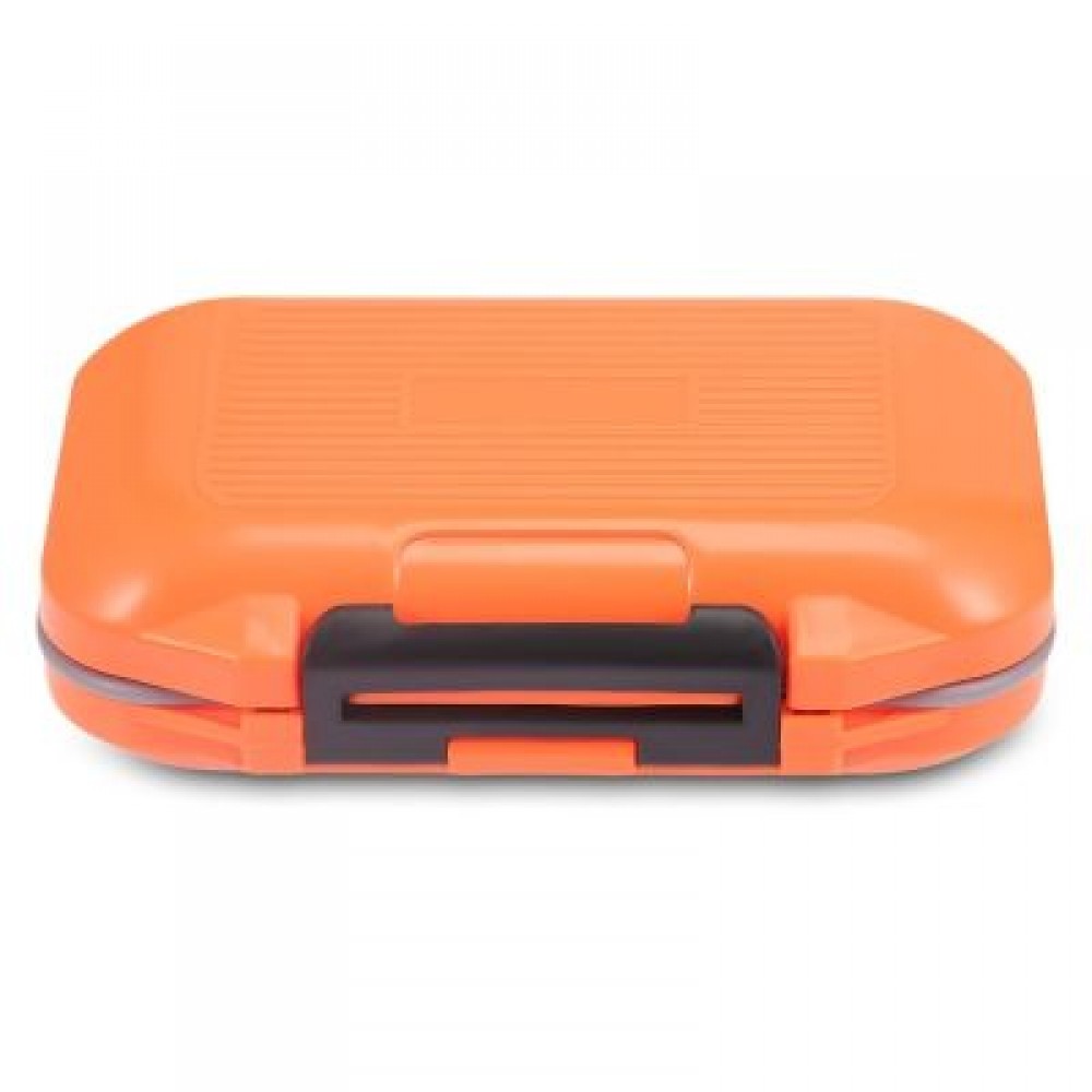12 Compartments Waterproof Fishing Tackle Storage Box Plastic Fish Lure Bag (ORANGE)