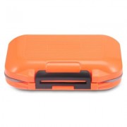12 Compartments Waterproof Fishing Tackle Storage Box Plastic Fish Lure Bag (ORANGE)