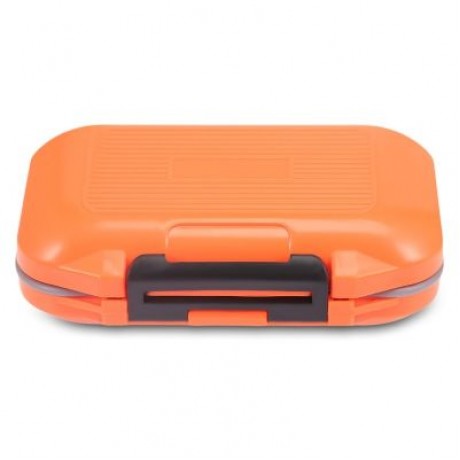 12 Compartments Waterproof Fishing Tackle Storage Box Plastic Fish Lure Bag (ORANGE)