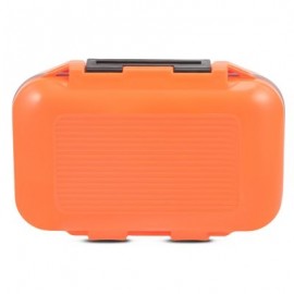 12 Compartments Waterproof Fishing Tackle Storage Box Plastic Fish Lure Bag (ORANGE)