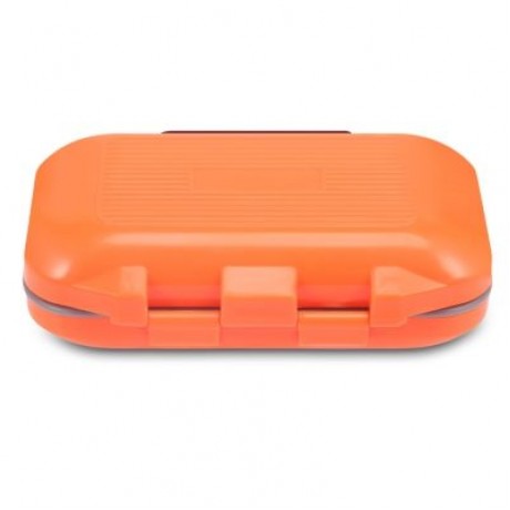 12 Compartments Waterproof Fishing Tackle Storage Box Plastic Fish Lure Bag (ORANGE)