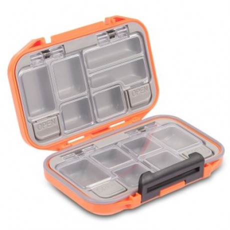 12 Compartments Waterproof Fishing Tackle Storage Box Plastic Fish Lure Bag (ORANGE)