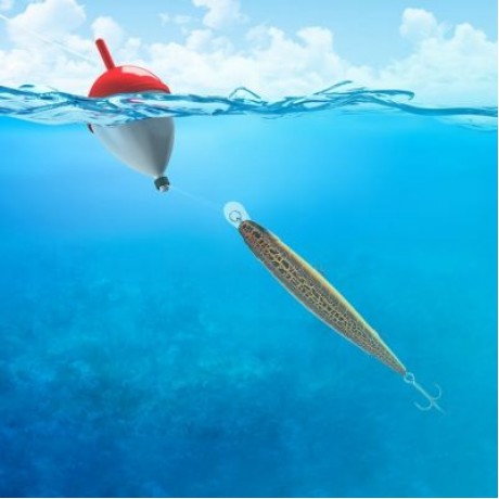 A FISH LURE Artificial Fishing Lure Bait with Sharp Hooks (MULTI-C)