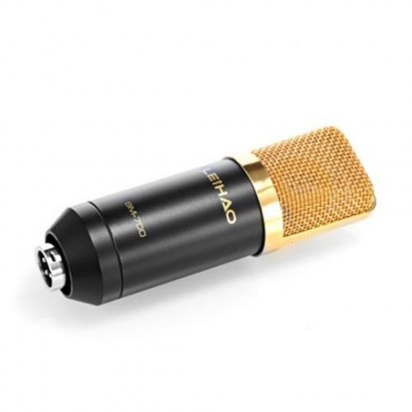 LEIHAO BM - 700 CONDENSER STUDIO SOUND RECORDING MICROPHONE (BLACK)