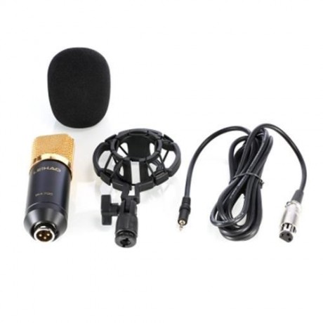 LEIHAO BM - 700 CONDENSER STUDIO SOUND RECORDING MICROPHONE (BLACK)