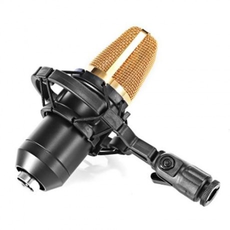 LEIHAO BM - 700 CONDENSER STUDIO SOUND RECORDING MICROPHONE (BLACK)