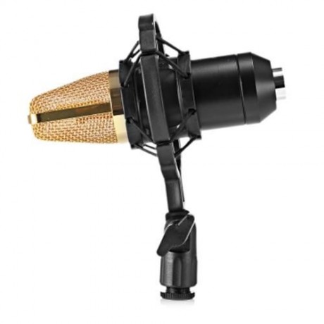 LEIHAO BM - 700 CONDENSER STUDIO SOUND RECORDING MICROPHONE (BLACK)