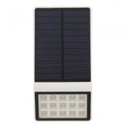 Outdoor LED Highlight Wall Lamp Polycrystalline Silicon Solar Panels (WHITE)