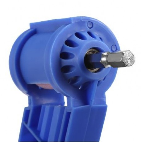 Portable Grinding Machine Electric Drill Adapter Hardware Tool (BLUE)