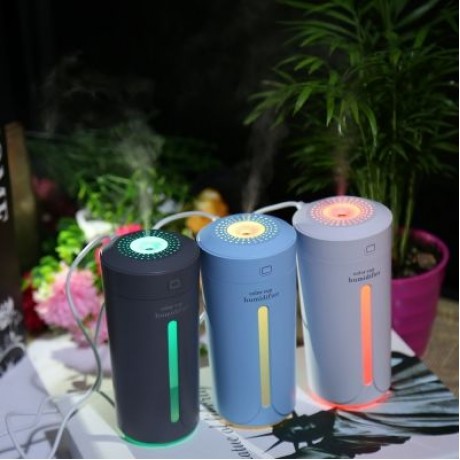 Multicolor Cup Humidifier Electric Portable Air Purifier (WHITE)