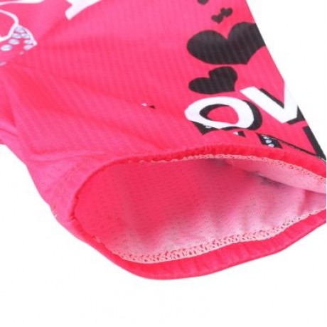 XINTOWN Short Sleeve Quick-dry Zipper Color Printed Cycling Jersey for Women (MULTI)