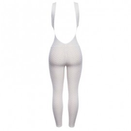 Scoop Neck Sleeveless Backless Bodycon Jumpsuit Women Yoga Clothes  (MILK WHITE)