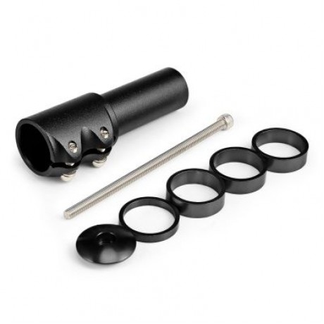 Deemount Bicycle Stem Increased Tube Extend Handlebar Heighten Bike Front Fork (BLACK)