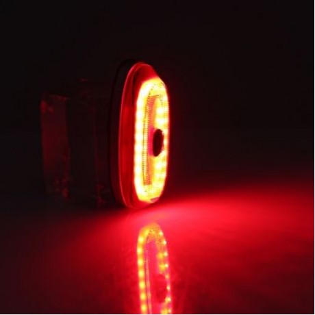 Deemount A1S Bicycle LED Taillight Smart Brake Warning USB Charging for Riding (RED)