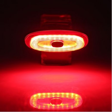Deemount A1S Bicycle LED Taillight Smart Brake Warning USB Charging for Riding (RED)