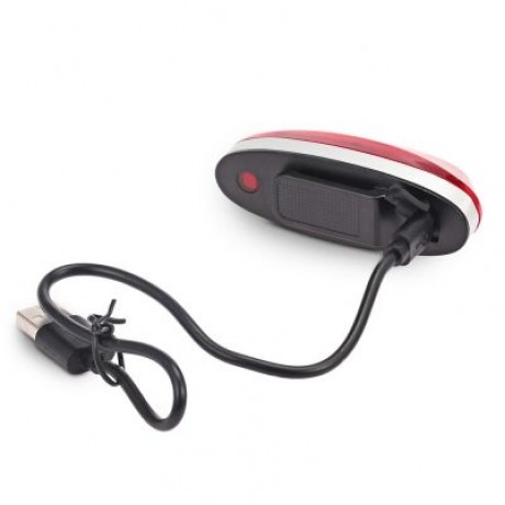 Deemount A1S Bicycle LED Taillight Smart Brake Warning USB Charging for Riding (RED)