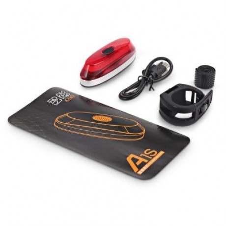 Deemount A1S Bicycle LED Taillight Smart Brake Warning USB Charging for Riding (RED)