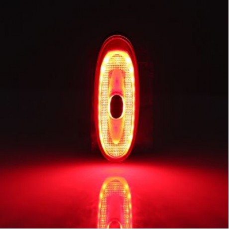 Deemount A1S Bicycle LED Taillight Smart Brake Warning USB Charging for Riding (RED)