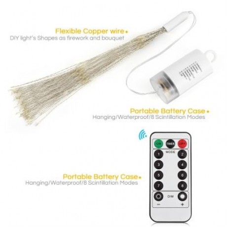 LH - BOM - YHD150WW 150-LED Dimmable Starburst String Lamp for Lighting / Decor (WARM WHIT