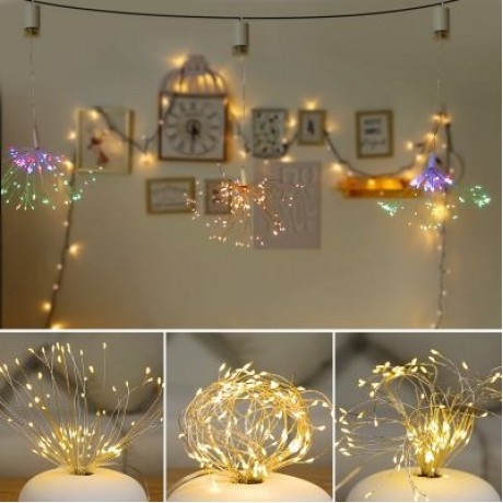 LH - BOM - YHD150WW 150-LED Dimmable Starburst String Lamp for Lighting / Decor (WARM WHIT