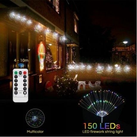 LH - BOM - YHD150M 150 LEDs Multicolored Starburst String Light for Decor (MULTI)