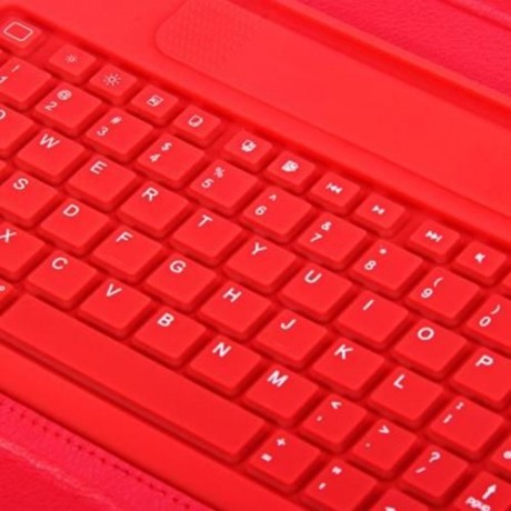 KB - 6119 SILICON BLUETOOTH 3.0 KEYBOARD FOLDING PU LEATHER CASE COVER WITH STAND HOLDER C