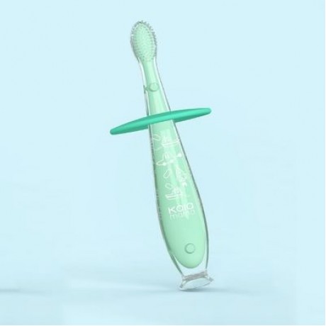 2-in-1 Baby Pacifier-grade Silicone Toothbrush Teether from Xiaomi Youpin (LIGHT AQUAMARIN