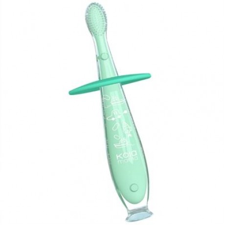 2-in-1 Baby Pacifier-grade Silicone Toothbrush Teether from Xiaomi Youpin (LIGHT AQUAMARIN