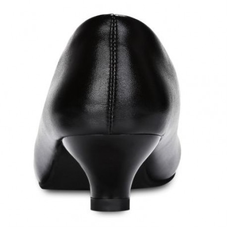Business Work Matte Coating Low Heel Pumps Women Office Interview Shoes (BLACK)