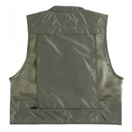 LEO 27913 - GR Outdoor Fishing Hunting Mesh Vest with Multiple Pockets (ARMY GREEN)