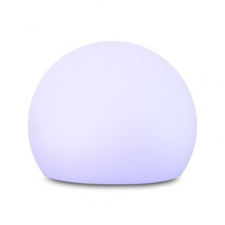 USB Rechargeable LED Ball Shape Night Light with Remote Control for Bedroom (WHITE)