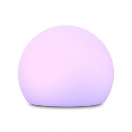 USB Rechargeable LED Ball Shape Night Light with Remote Control for Bedroom (WHITE)