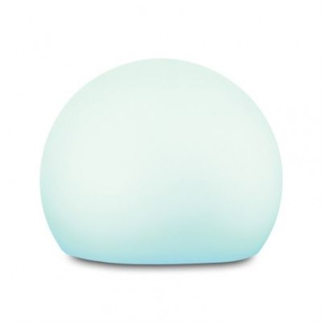 USB Rechargeable LED Ball Shape Night Light with Remote Control for Bedroom (WHITE)