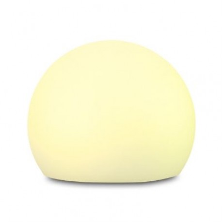USB Rechargeable LED Ball Shape Night Light with Remote Control for Bedroom (WHITE)