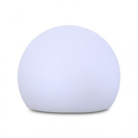 USB Rechargeable LED Ball Shape Night Light with Remote Control for Bedroom (WHITE)