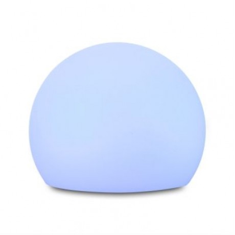 USB Rechargeable LED Ball Shape Night Light with Remote Control for Bedroom (WHITE)