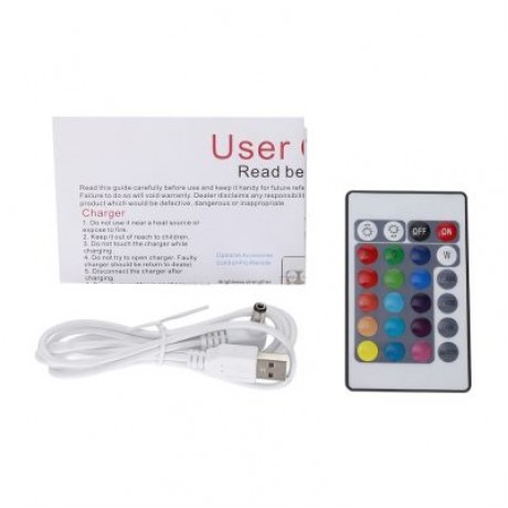 USB Rechargeable LED Egg Shape Night Light with Remote Control for Bedroom (WHITE)