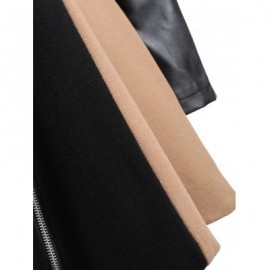 Plus Size Two Tone Zip Coat (LIGHT KHAKI)