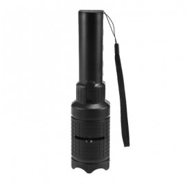 Handheld LED Flashlight Projection Lamp with 4 Slide Cards (BLACK)