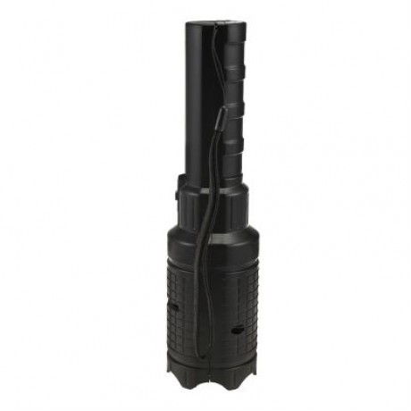 Handheld LED Flashlight Projection Lamp with 4 Slide Cards (BLACK)