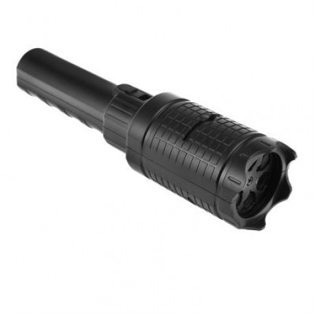 Handheld LED Flashlight Projection Lamp with 4 Slide Cards (BLACK)