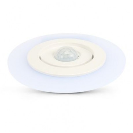 Intelligent Sensor Human Body Light Induction Wall Lamp Simple Round LED 80LM (BEE YELLOW)