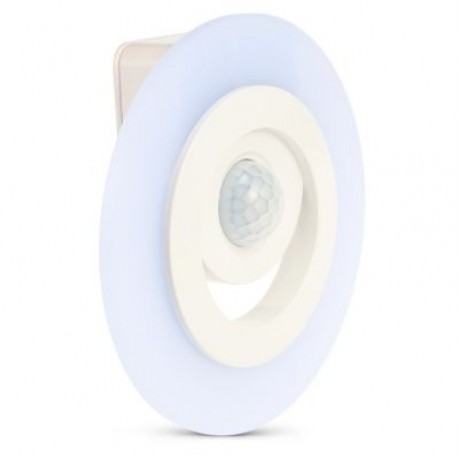 Intelligent Sensor Human Body Light Induction Wall Lamp Simple Round LED 80LM (BEE YELLOW)