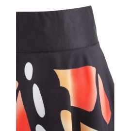 Butterfly Print Mid Calf Skirt (MULTI)