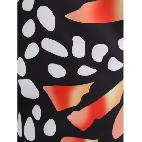 Butterfly Print Mid Calf Skirt (MULTI)