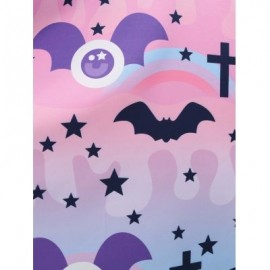 Bat and Star Print Halloween Skirt (MULTI)