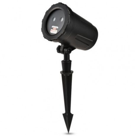 Waterproof Red Green Moving Twinkle Laser Light Remote Control for Garden Lawn (BLACK)