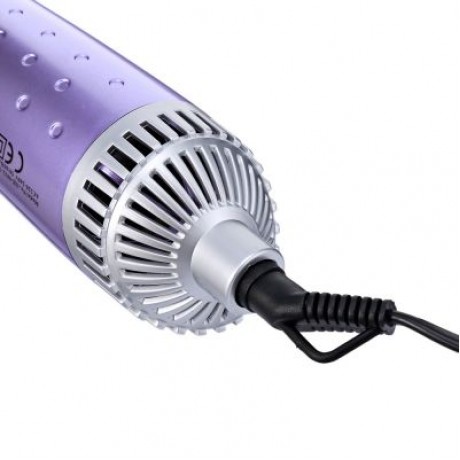 SHINON SH - 9822 - 6 HAIR STYLING TOOL SET 5-IN-1 ELECTRIC DRYER CURLER BRUSH COMB (MAUVE)
