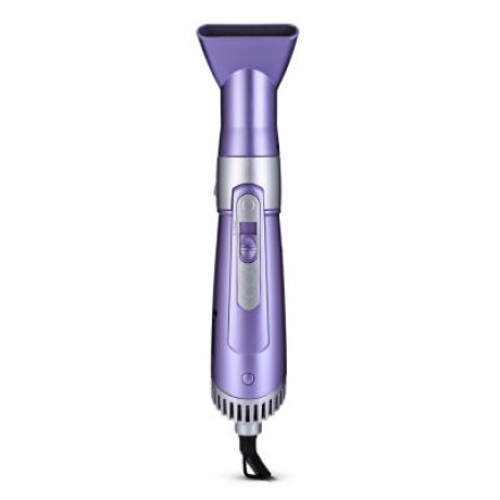 SHINON SH - 9822 - 6 HAIR STYLING TOOL SET 5-IN-1 ELECTRIC DRYER CURLER BRUSH COMB (MAUVE)